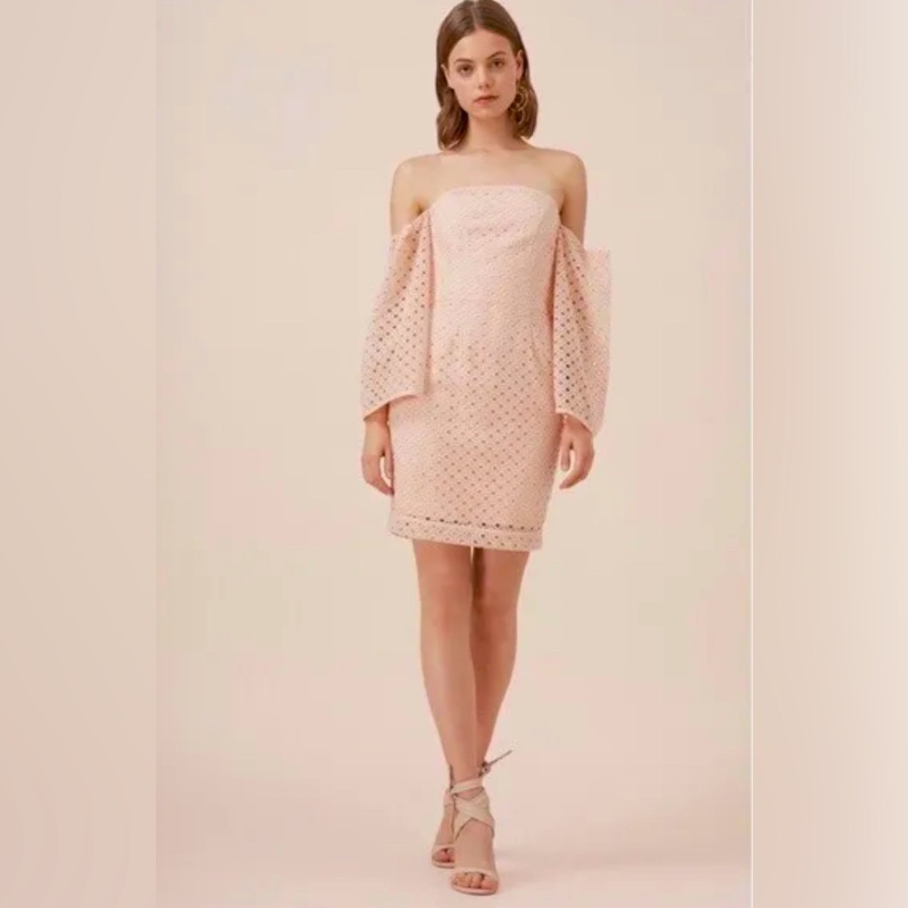Keepsake The Label Last Dance Euler Mini Dress Soft Peach Size M NWT
